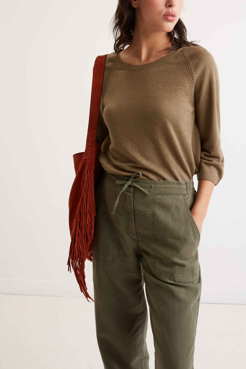 Pull col rond en lin - LANNA Faume - seconde main