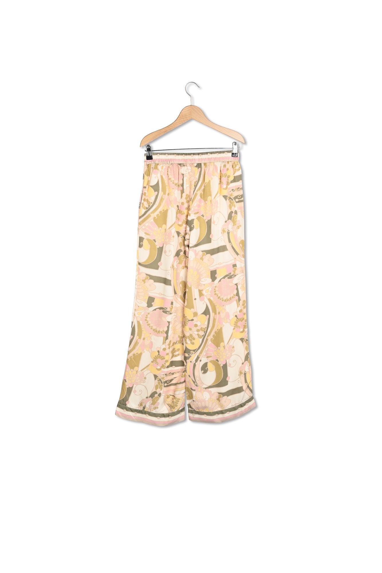 Pantalon large satiné imprimé foulard - LIRA Faume - seconde main