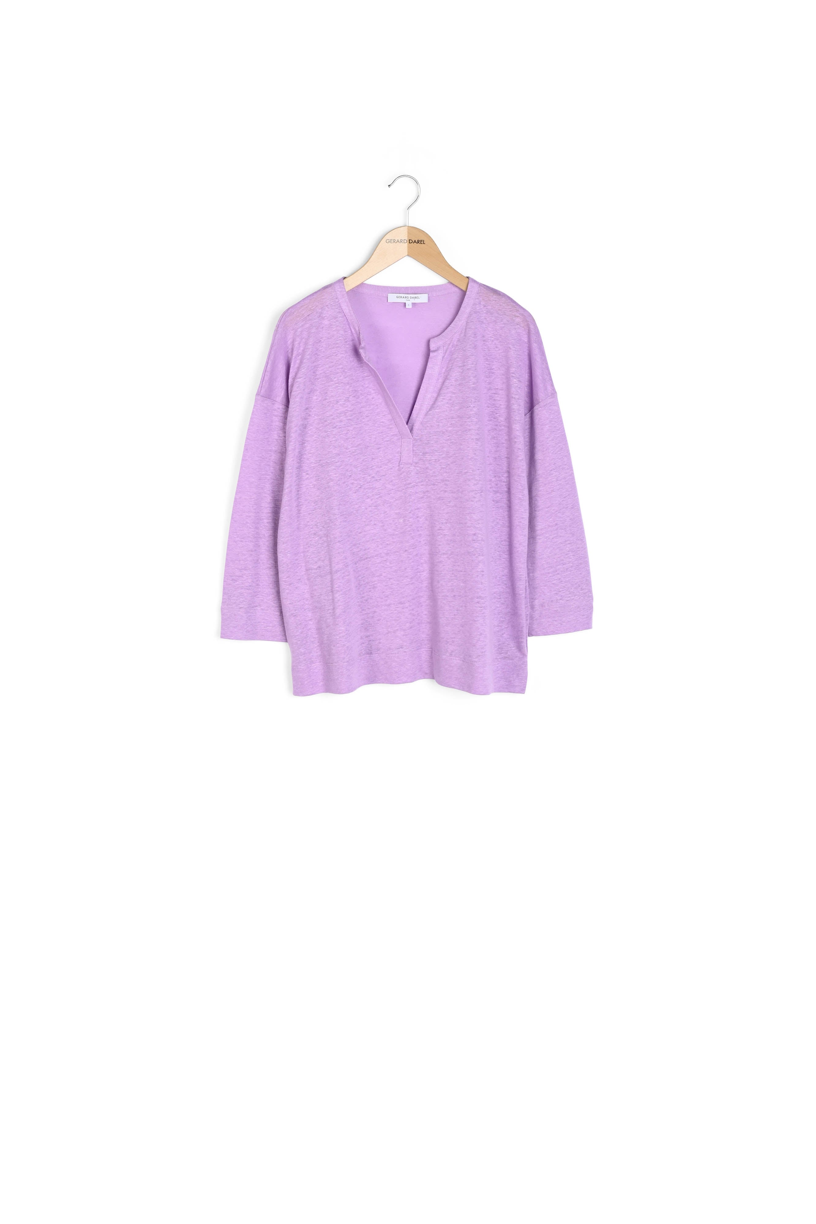 T-shirt col tunisien - MADDIE Faume - seconde main