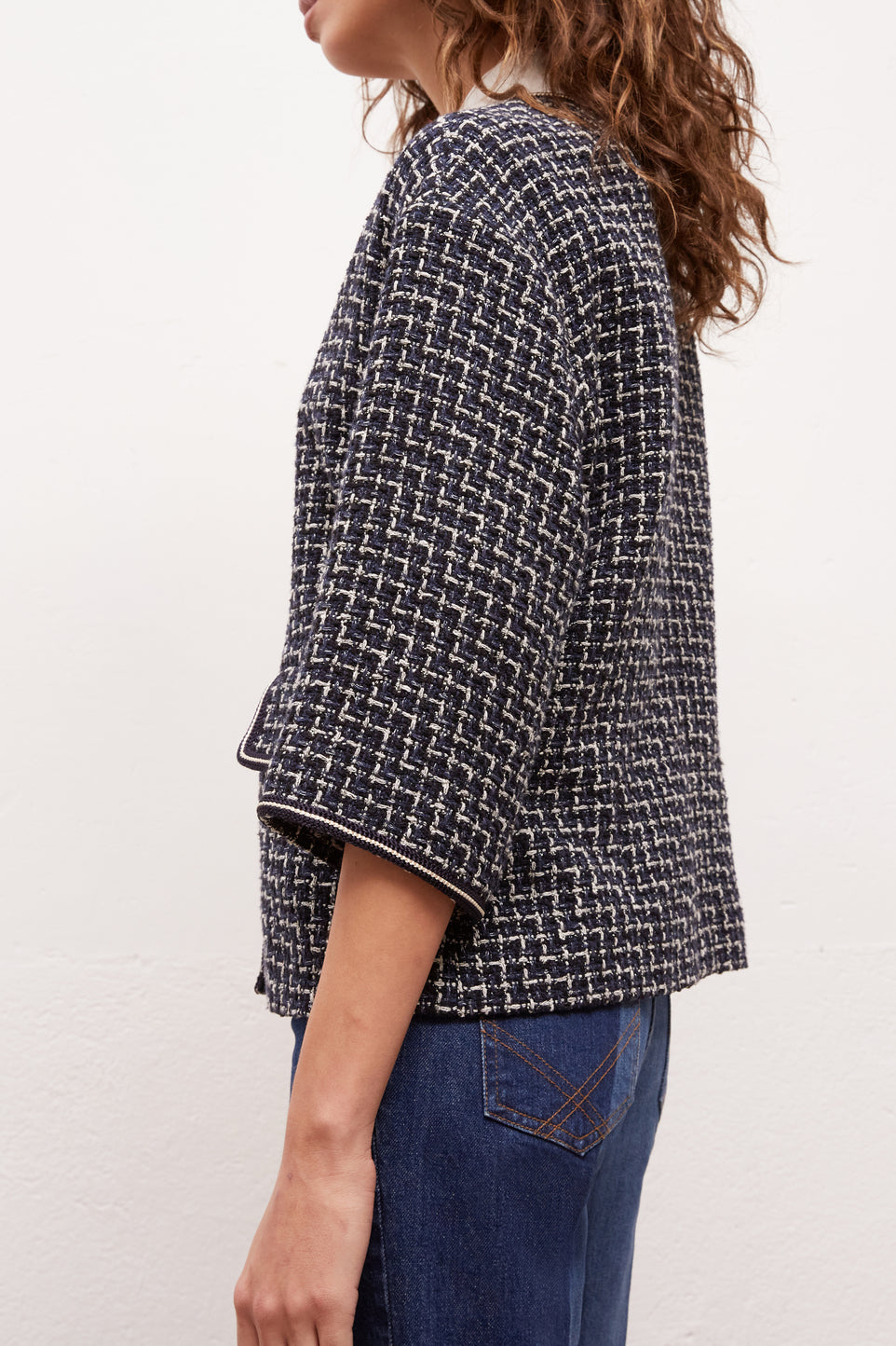 AGOSTINA - Veste courte en tweed Faume - seconde main