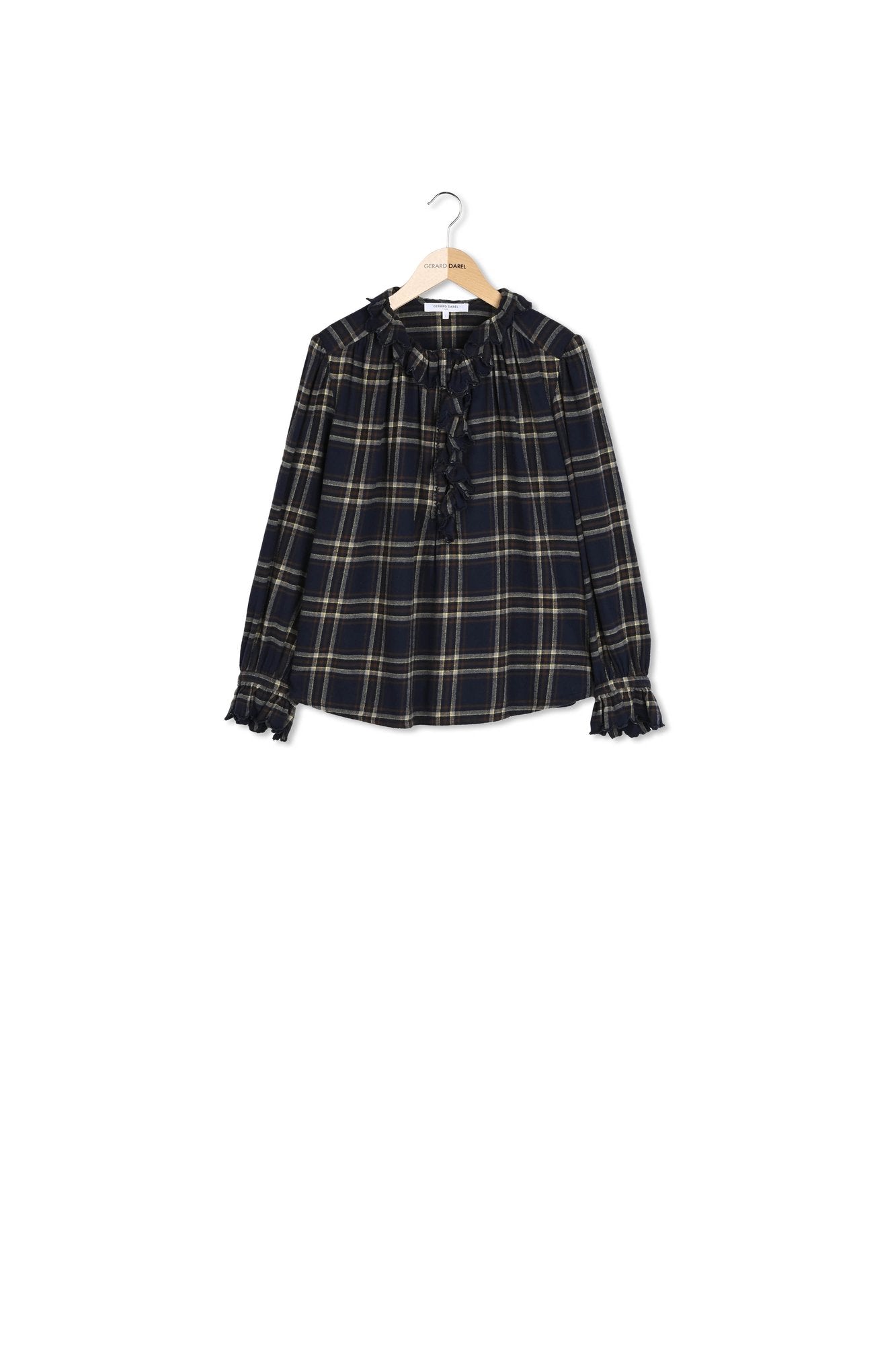 Chemise à carreaux à volants - CLAIRE Faume - seconde main