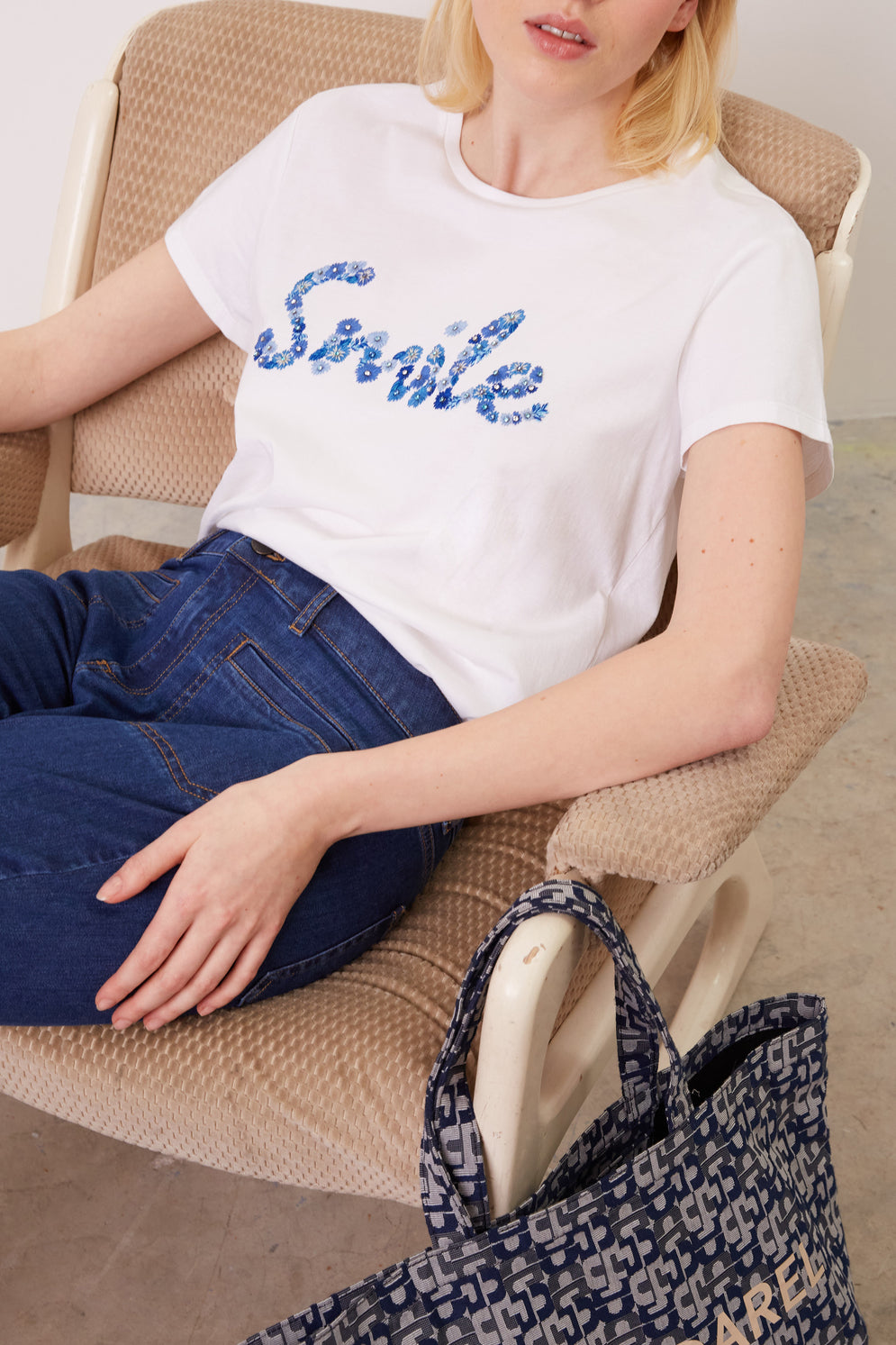 T-Shirt en coton brodé 