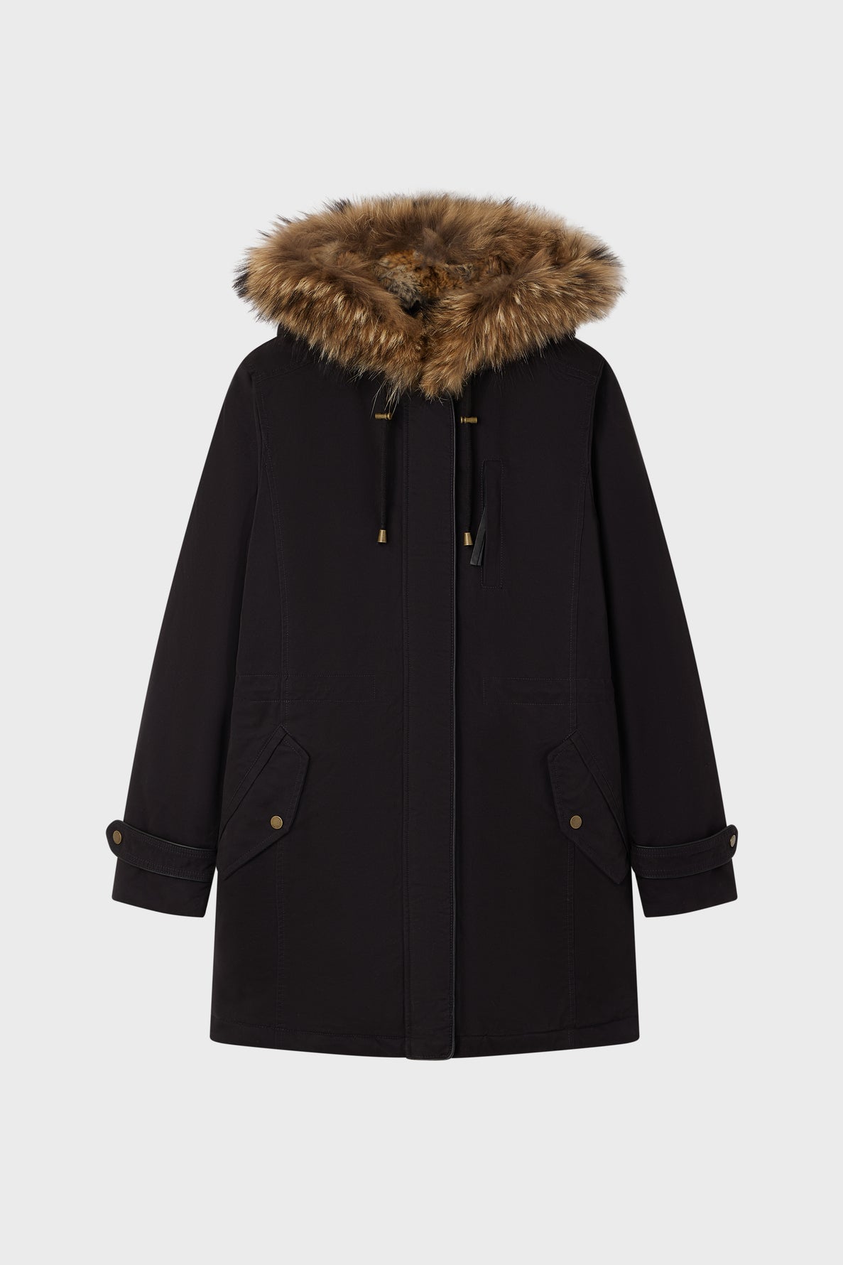 Parka hiver à col fourrure - SIONA Faume - seconde main