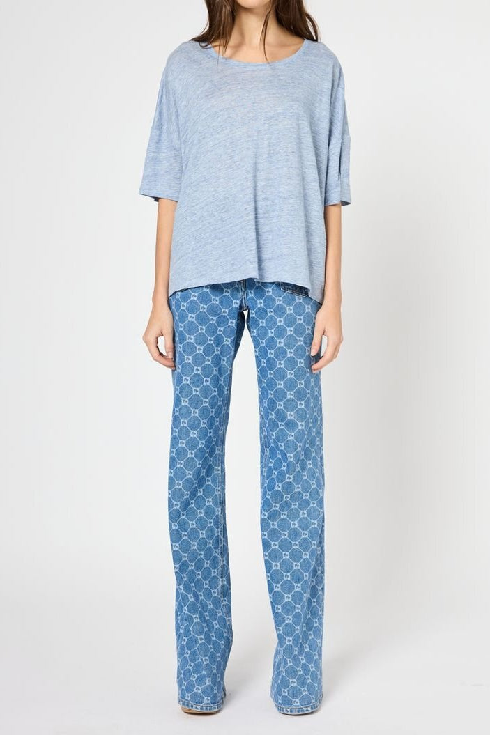 T-shirt oversize en lin - GIORGIA Faume - seconde main