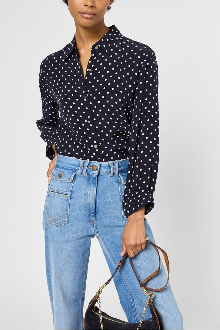Chemise fluide à pois - USARI Faume - seconde main