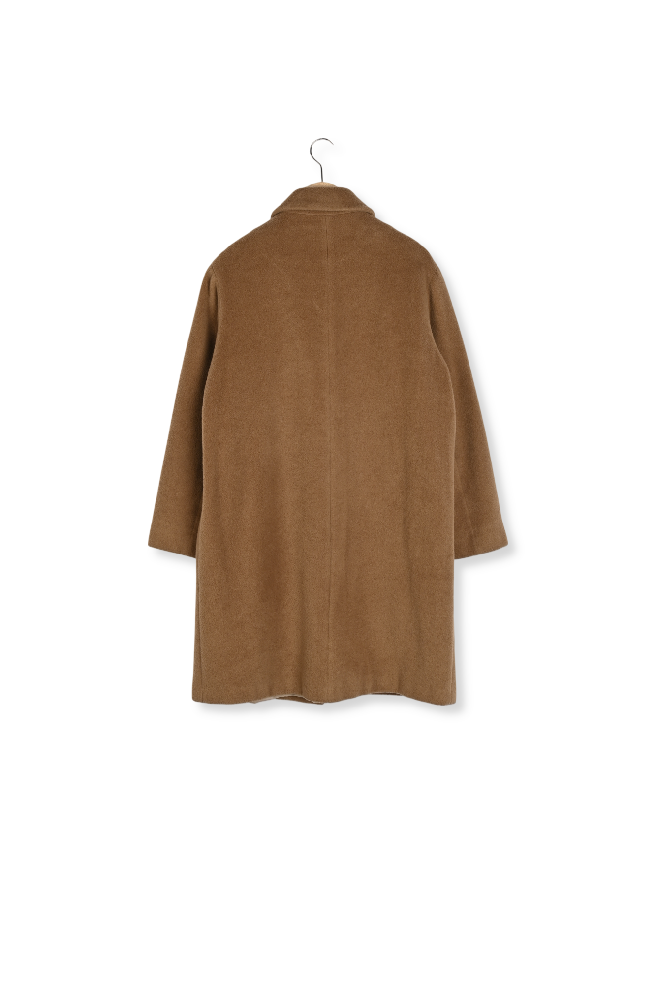 SIMONA - Manteau droit en drap de laine mélangée Faume - seconde main