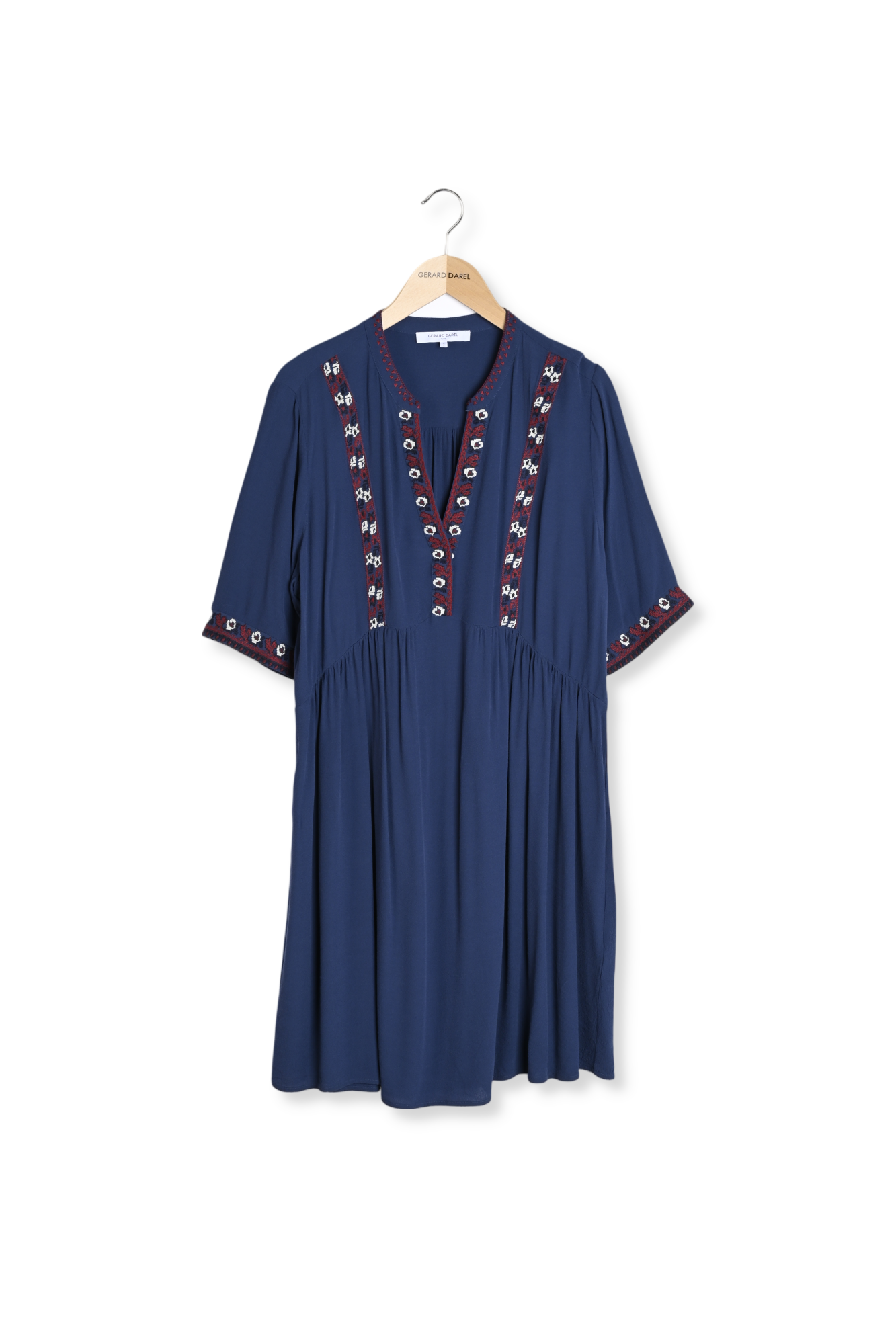 Robe avec broderies contrastées - JOSEF Faume - seconde main