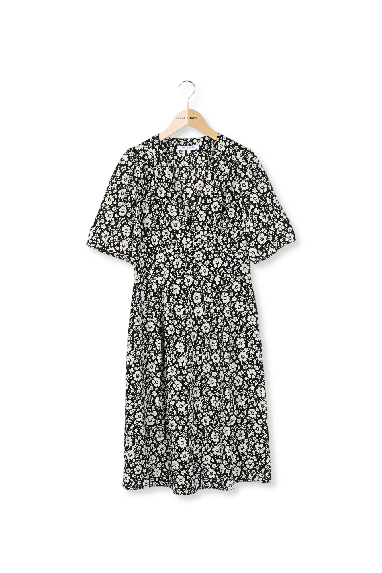 Robe courte et cintrée à fleurs - PAGET Faume - seconde main