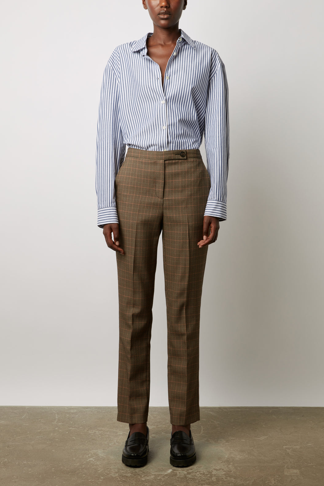 Pantalon droit imprimé pied de puce - EDGARD Faume - seconde main