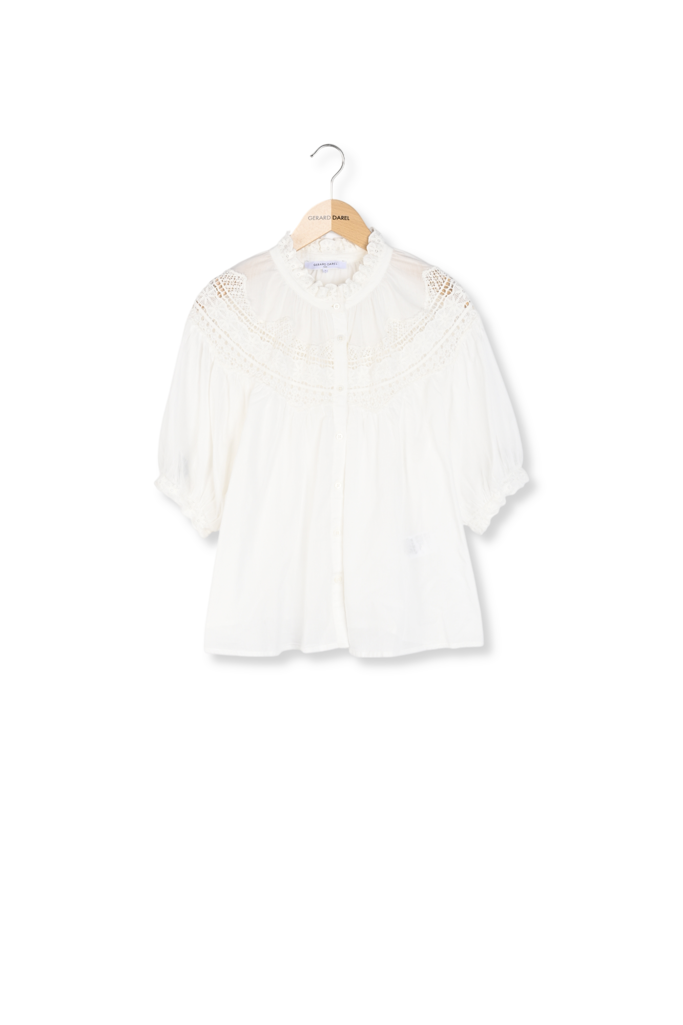 Chemise à broderies en coton - UMBER Faume - seconde main