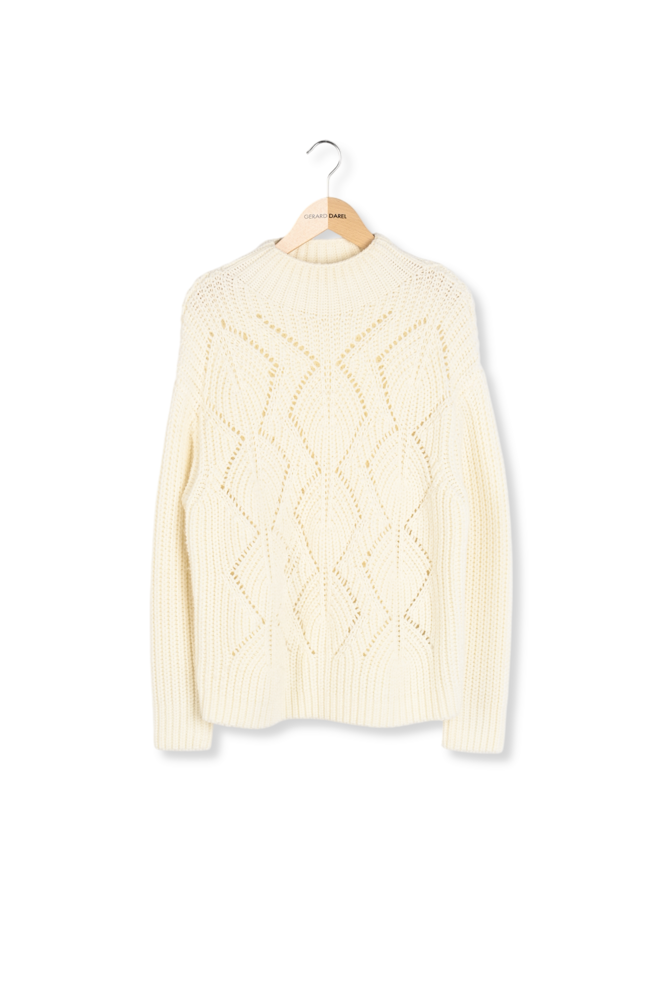 Pull col montant à torsades - LAURELIA Faume - seconde main