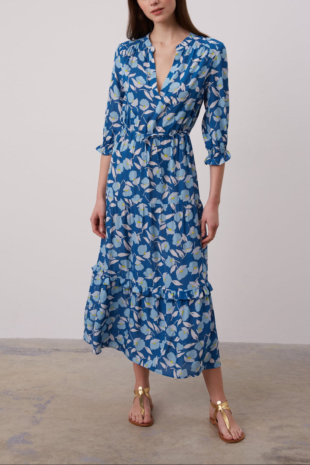 Robe longue Pivoines - ANNEA Faume - seconde main