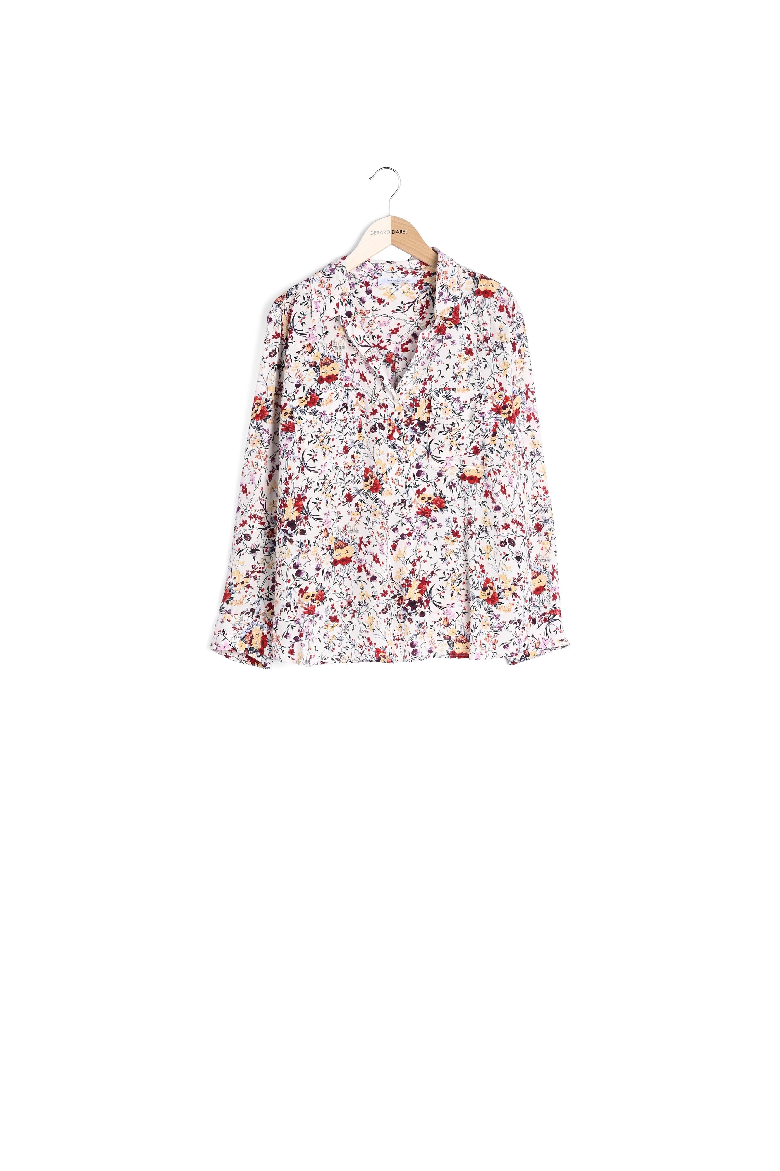 Blouse en soie fleurie et colorée - CARLTON Faume - seconde main