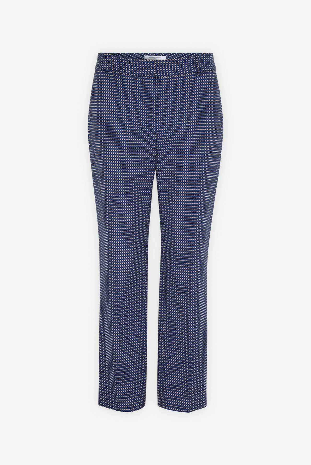 MELANIA - Pantalon droit 7/8 en jacquard de coton Faume - seconde main