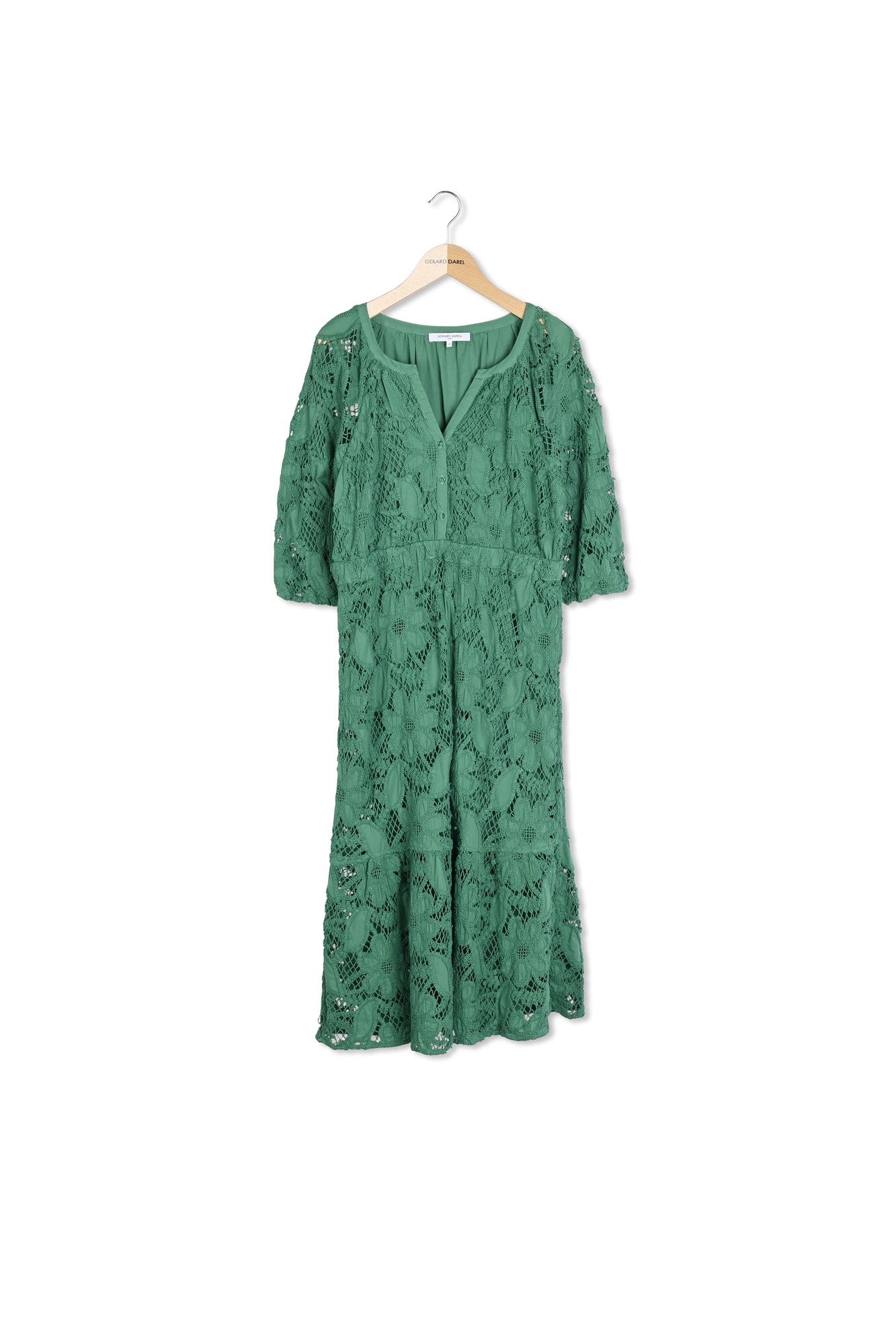 Robe midi en broderies - ELEONIE Faume - seconde main