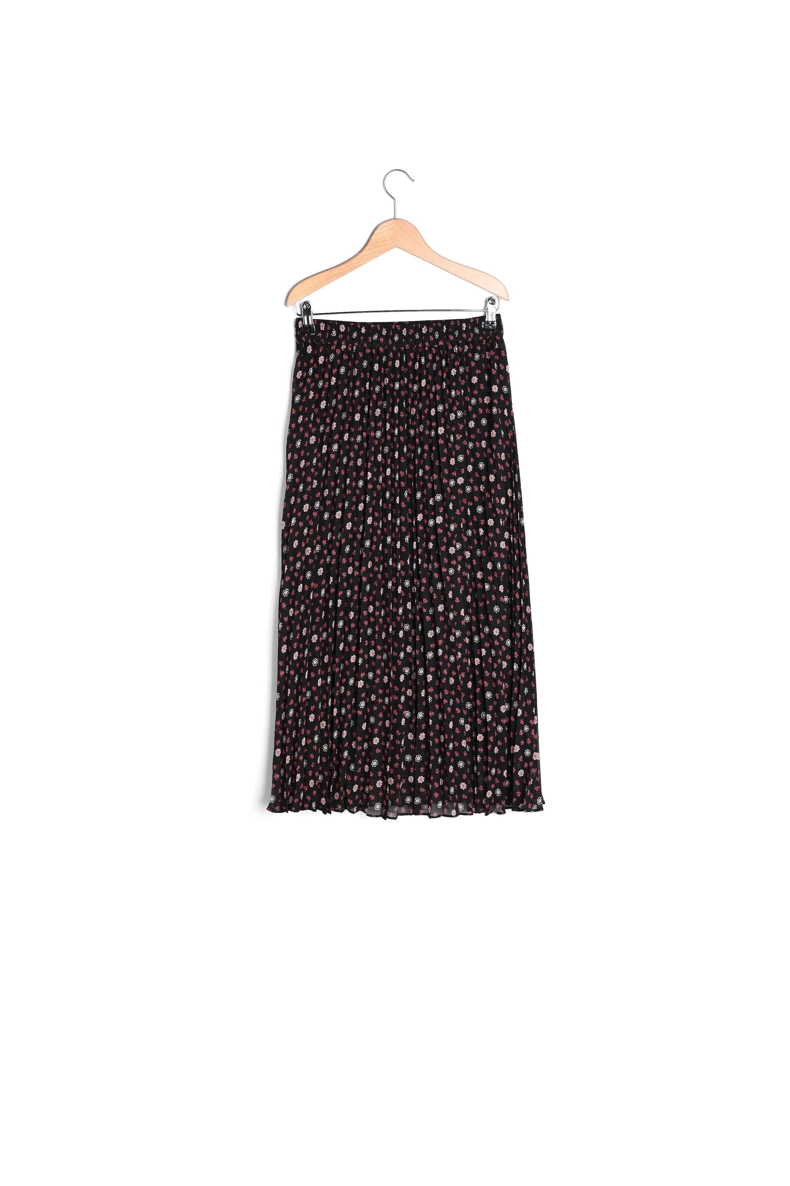 Jupe midi plissée à petites fleurs - BALMA Faume - seconde main