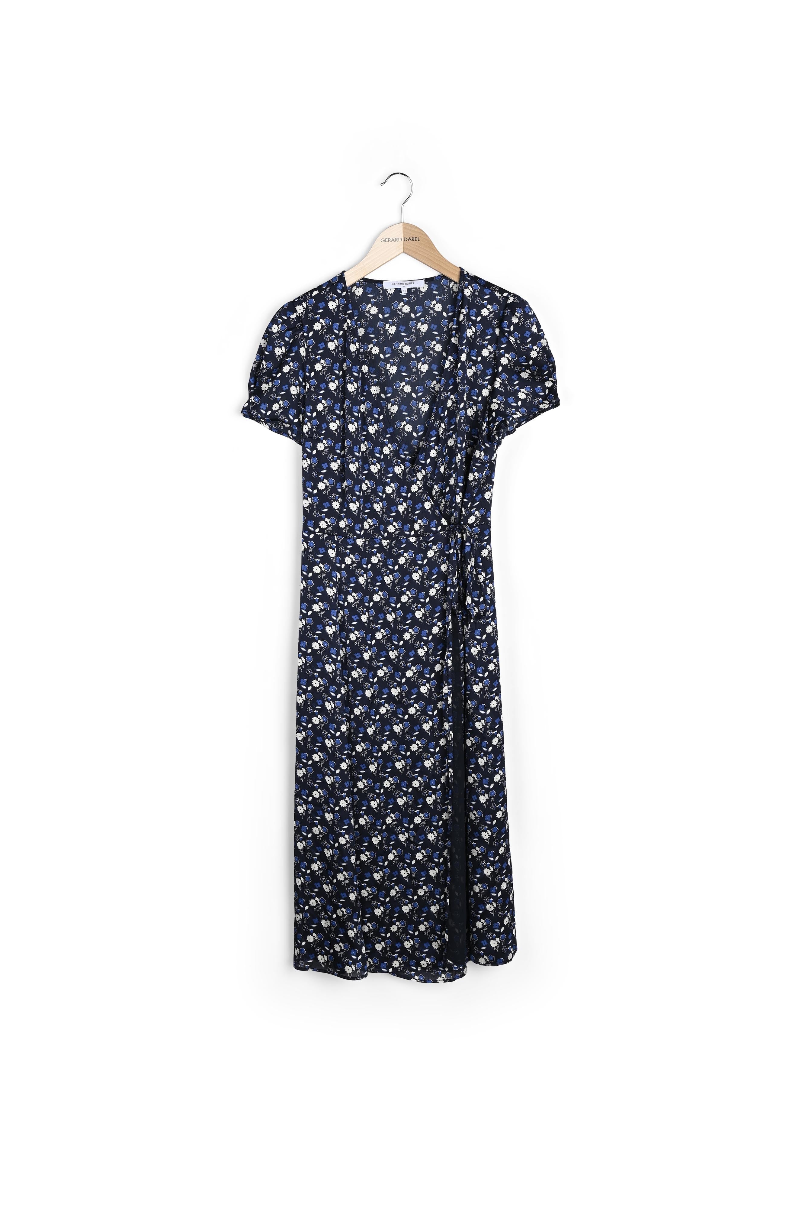 SELENA - Robe midi portefeuille Faume - seconde main