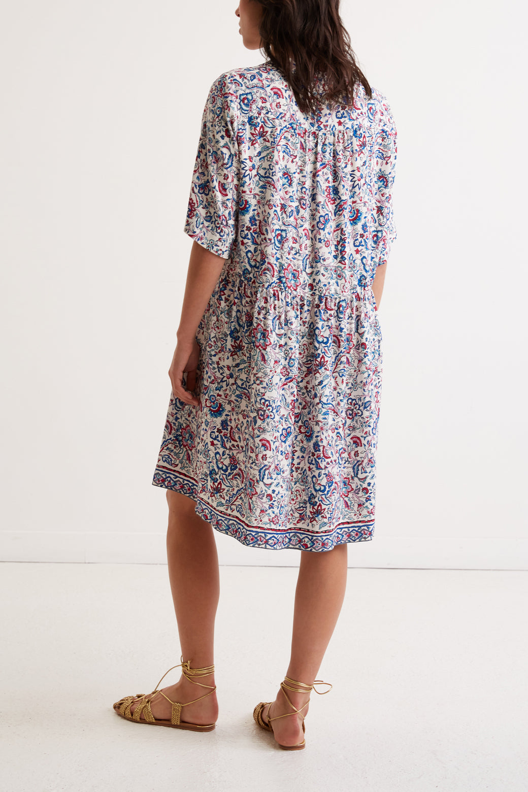 Robe courte à fleurs - JUSTINIEN Faume - seconde main