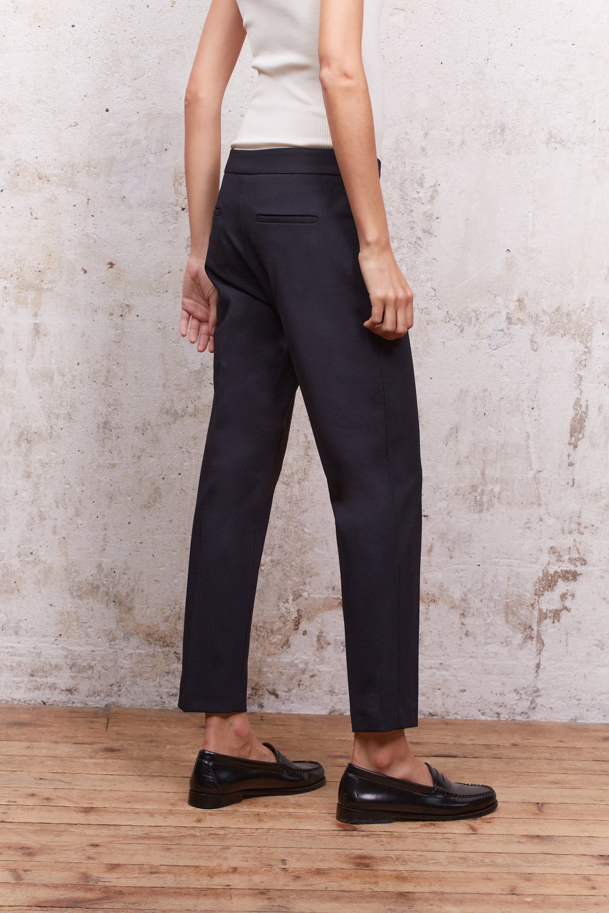 Pantalon droit Stretch à motif - ELIOTT Faume - seconde main