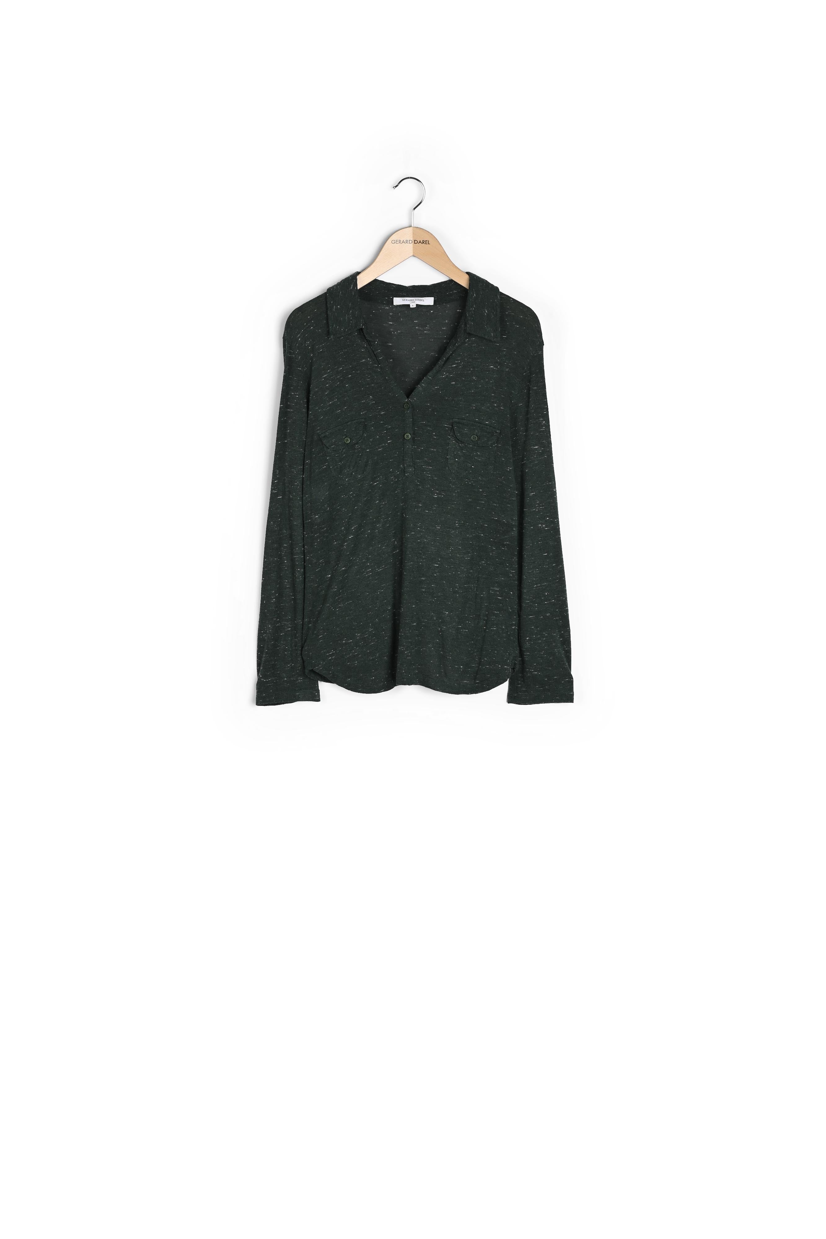 ERMANO - Tee-shirt polo en jersey moucheté Faume - seconde main
