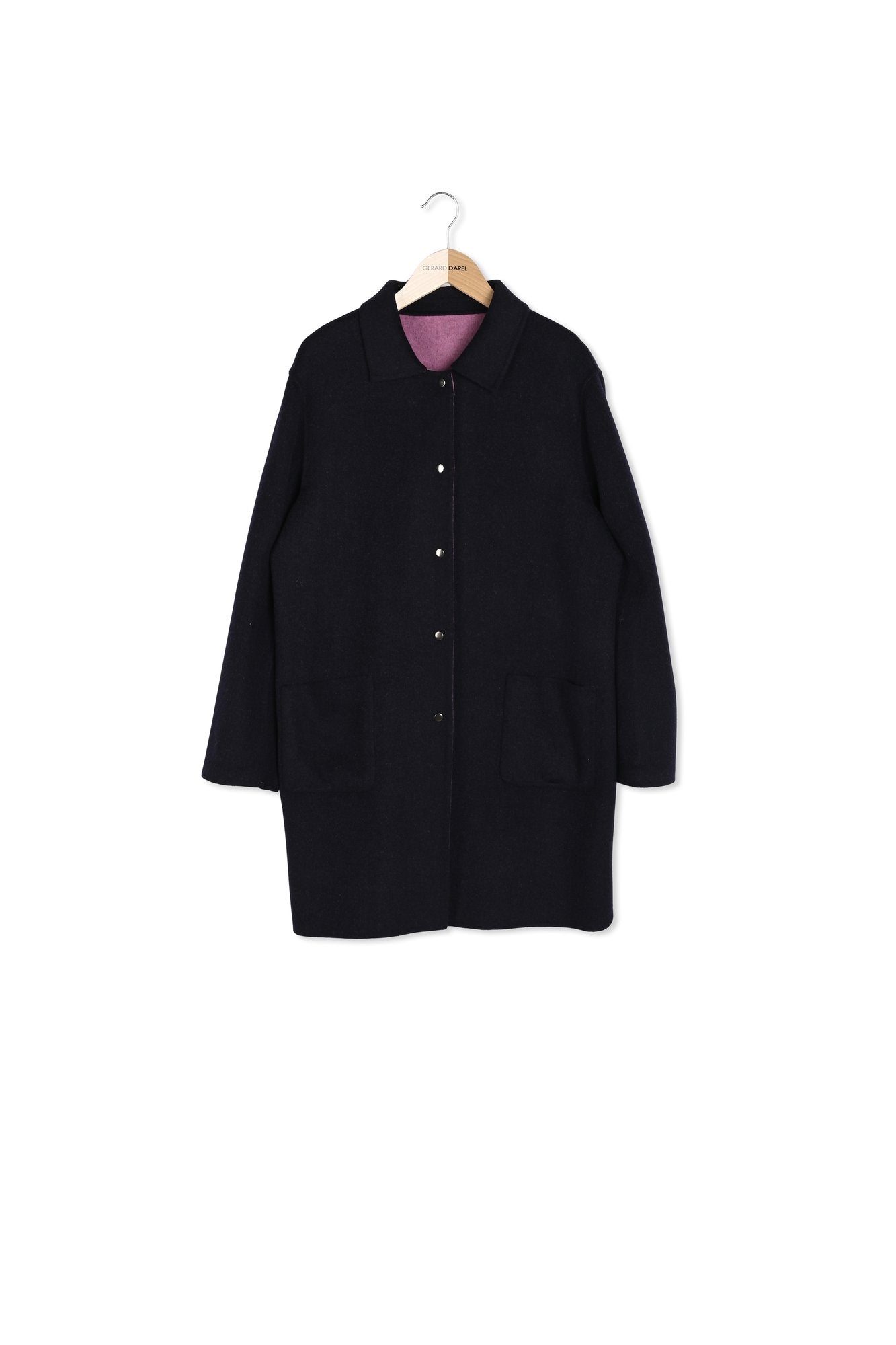 Manteau réversible en laine double face - SAELLE Faume - seconde main