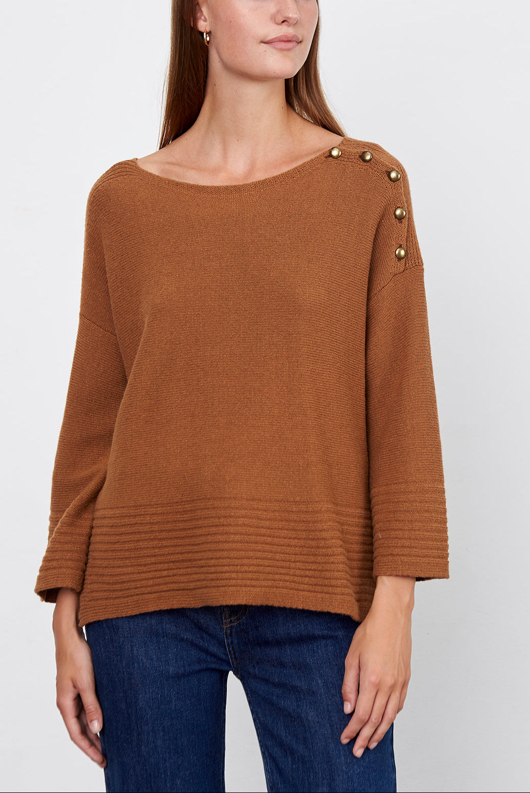 STANLEY - Pull carré en laine mélangée Faume - seconde main