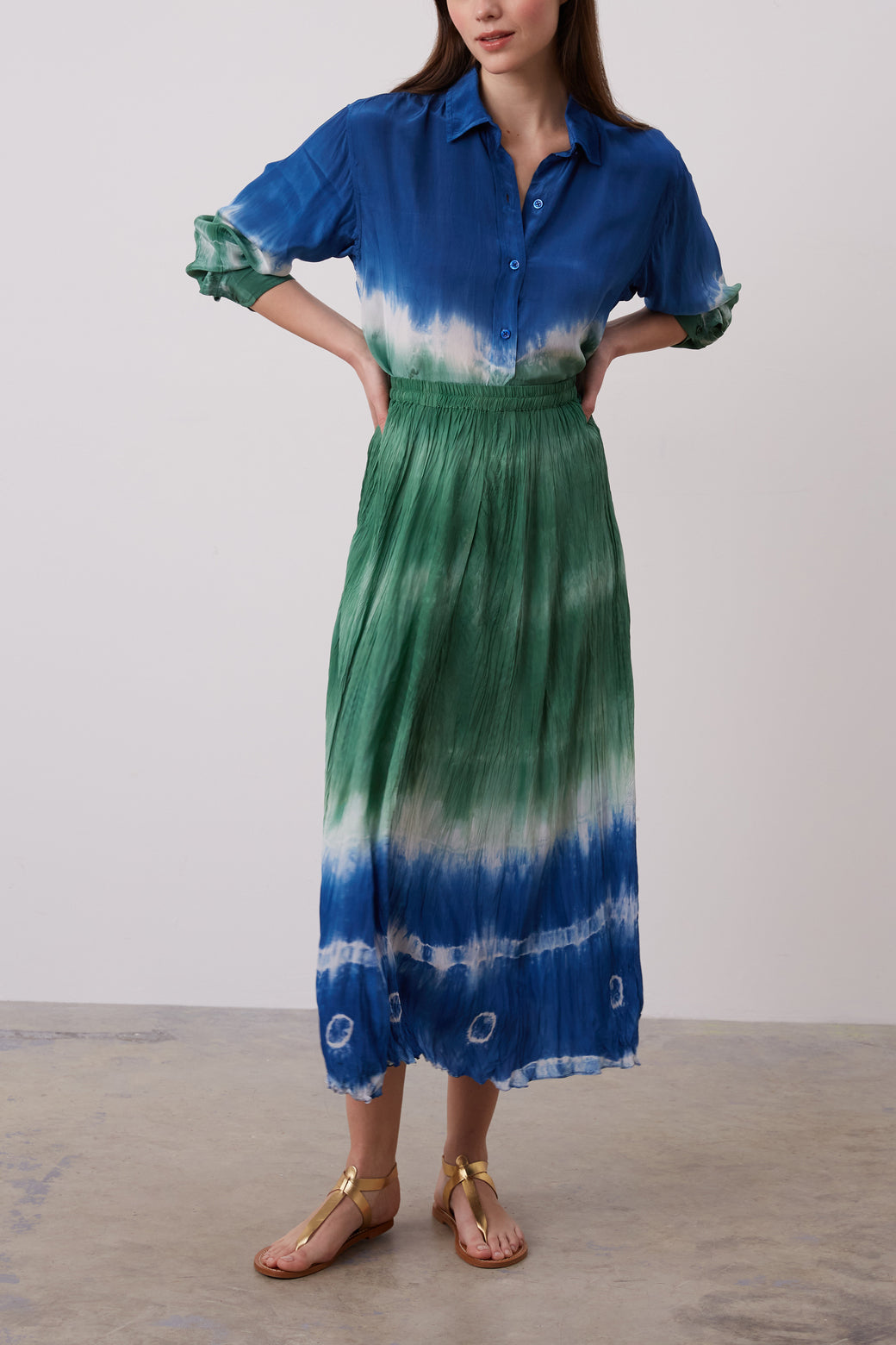 Jupe longue Tie and Dye - BABETH Faume - seconde main