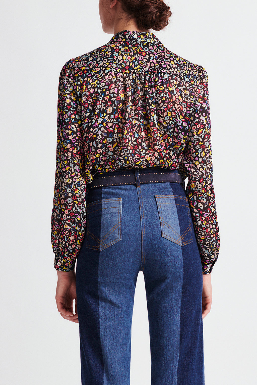 NILVA - Chemise fluide à imprimé floral Faume - seconde main