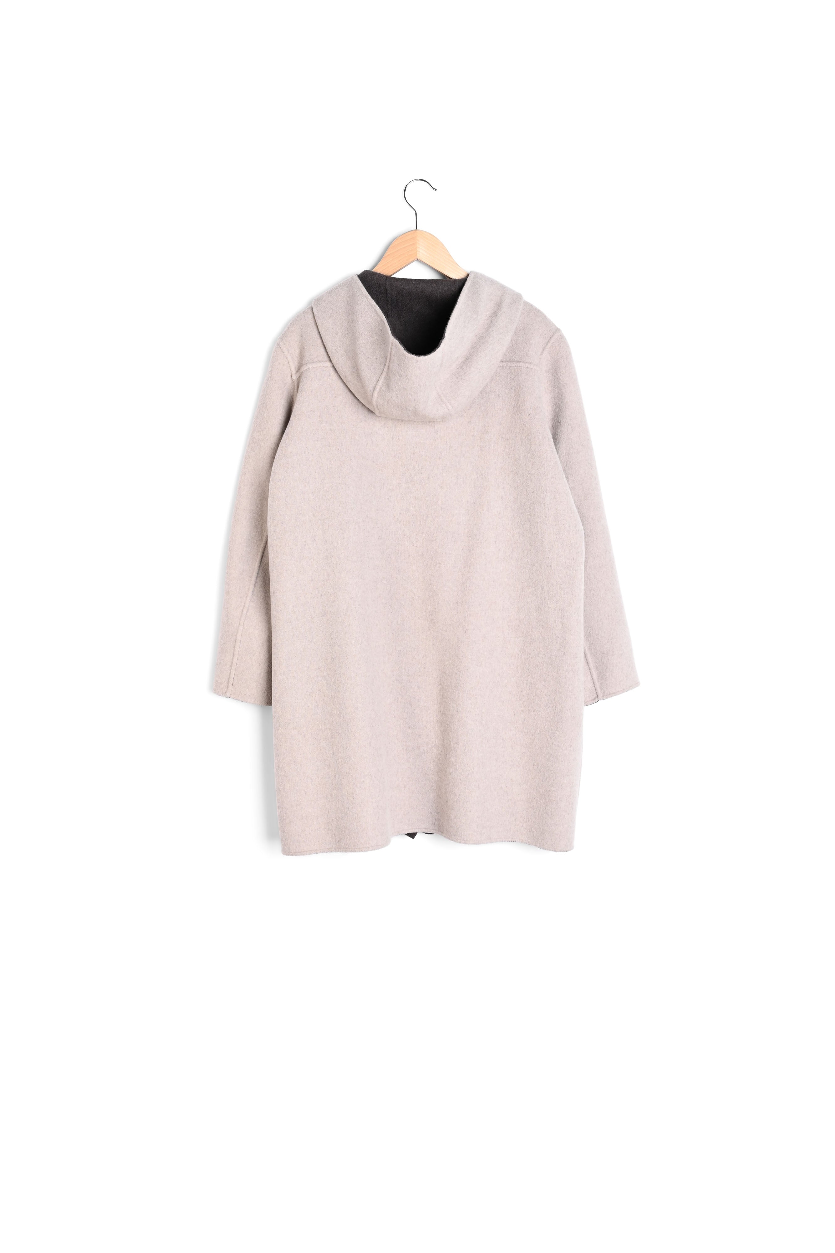 Manteau réversible en laine double face - SALOMÉ Faume - seconde main
