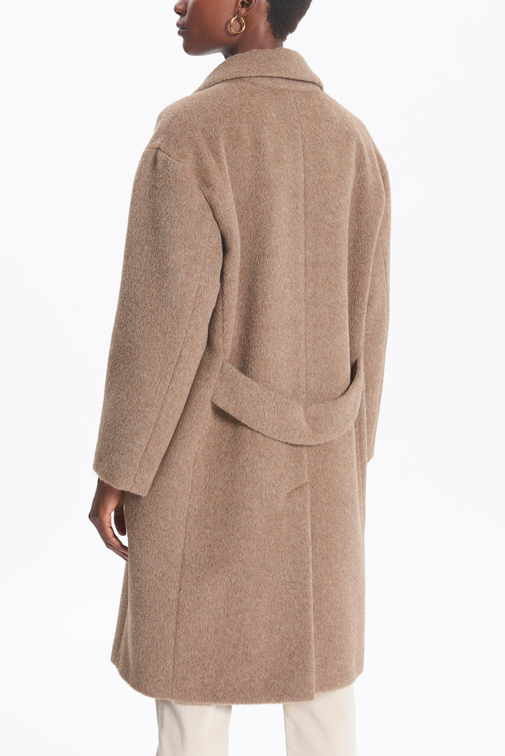 PABLO - Manteau en laine vierge et alpaga Faume - seconde main