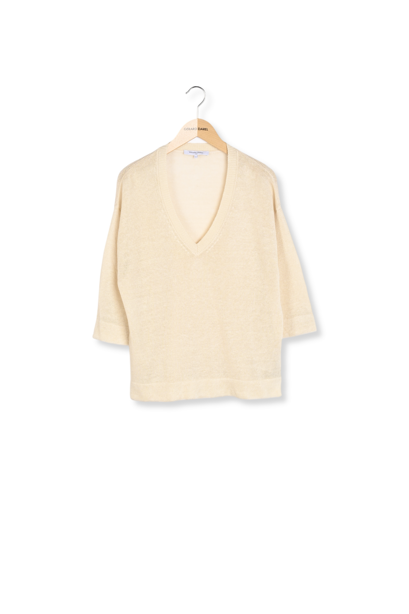 Pull V ample en lin - JOSIANE Faume - seconde main
