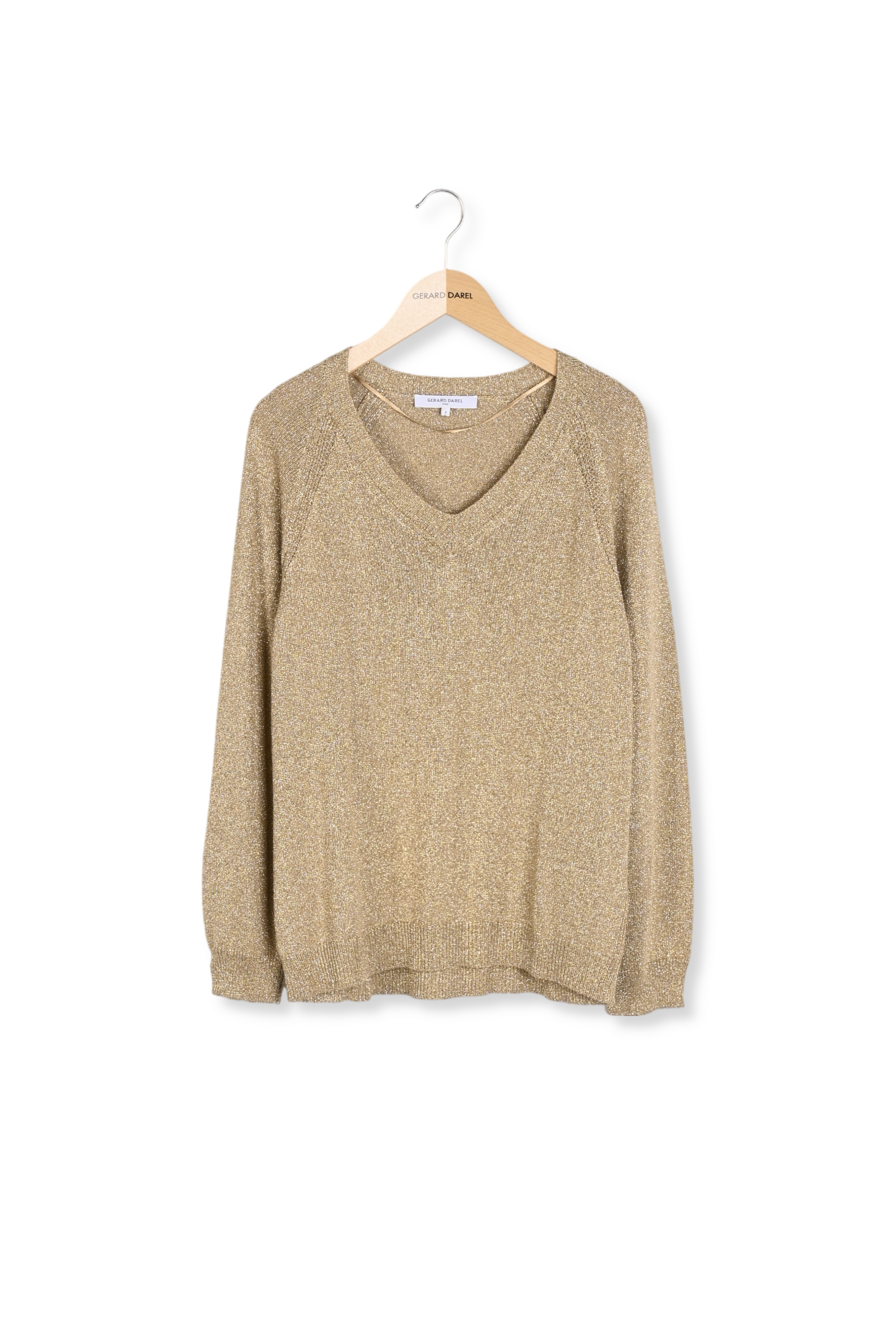 Pull col V en maille lurex - LOUANGE Faume - seconde main