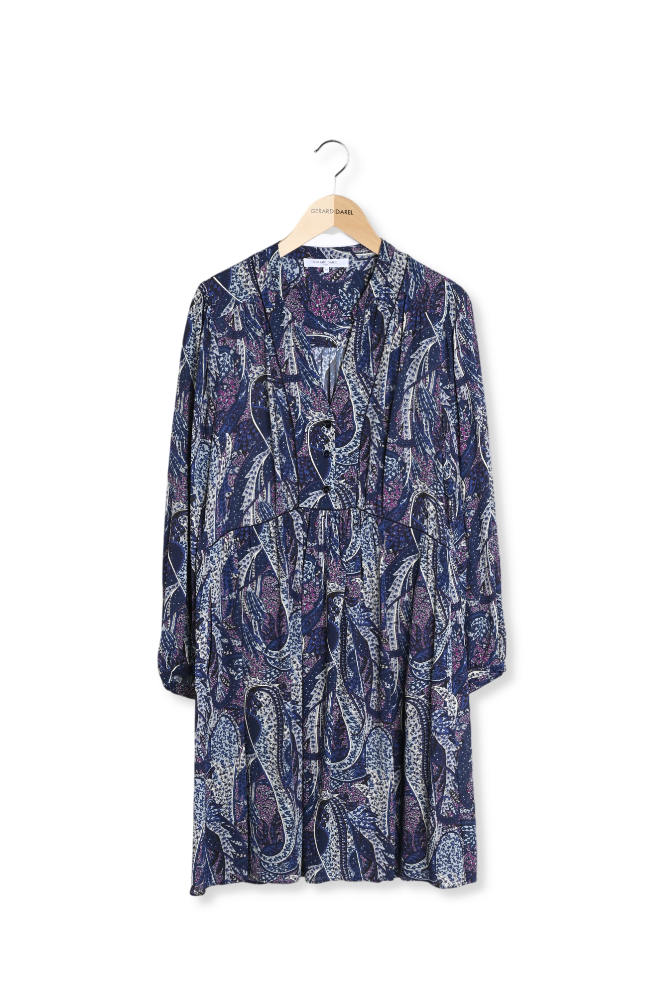 Robe courte et fluide imprimé cachemire ? JANICE Faume - seconde main