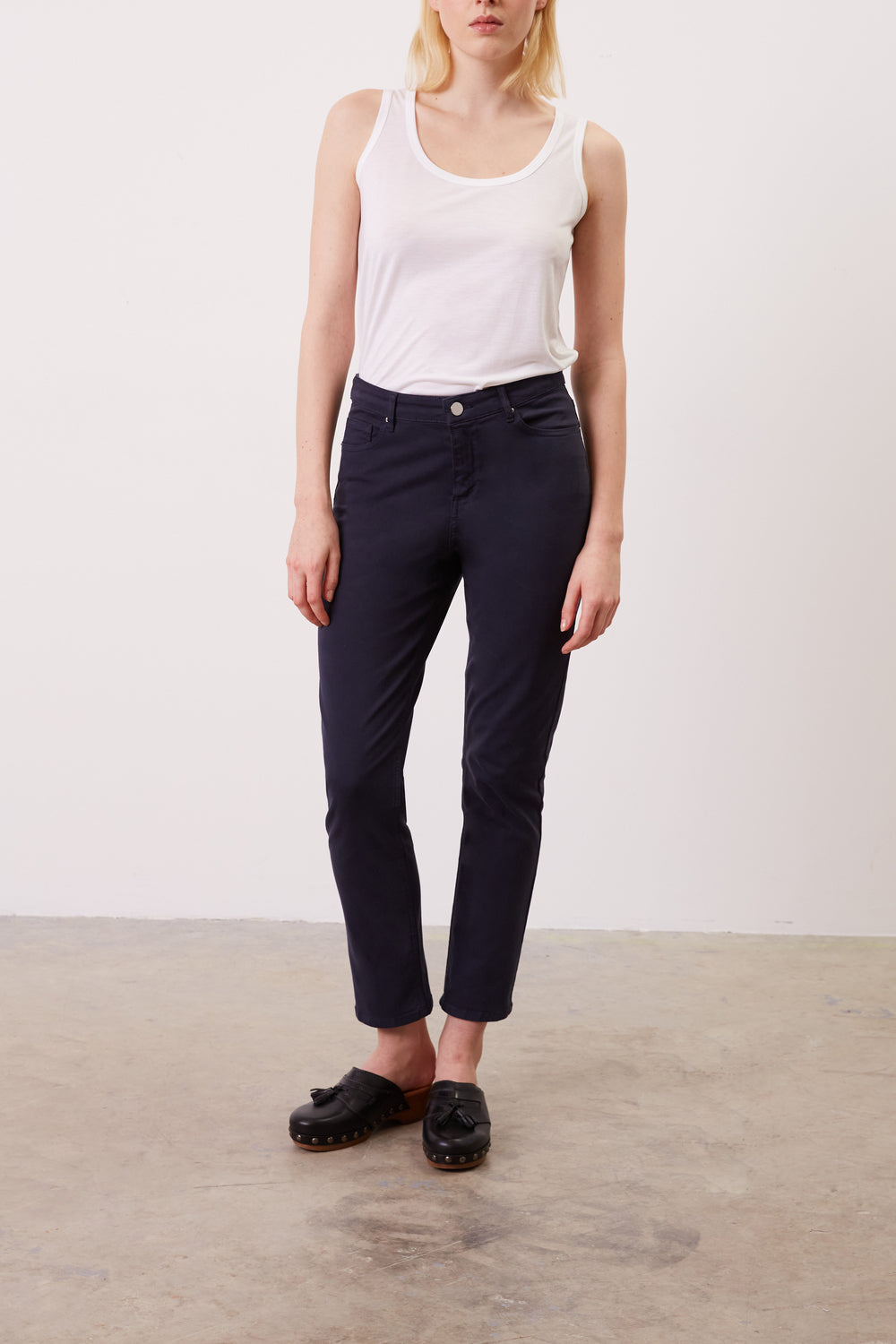 Pantalon slim en coton stretch - ELIOR Faume - seconde main