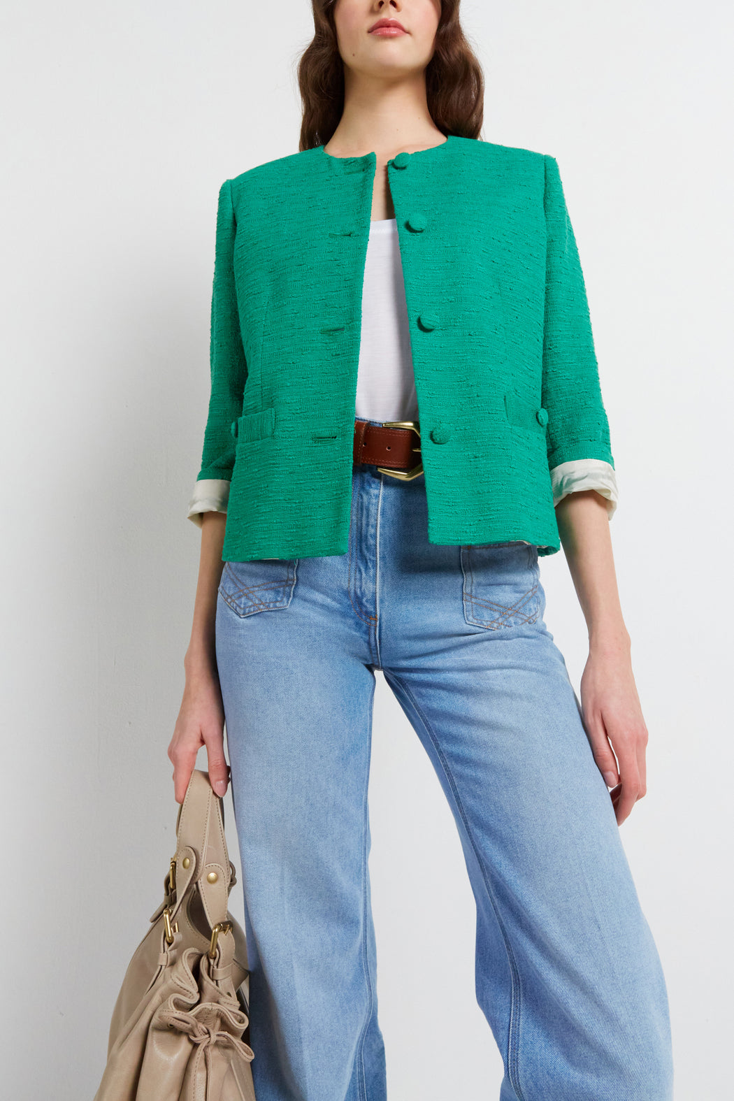 Veste en tweed avec détails travaillés - NORAN Faume - seconde main