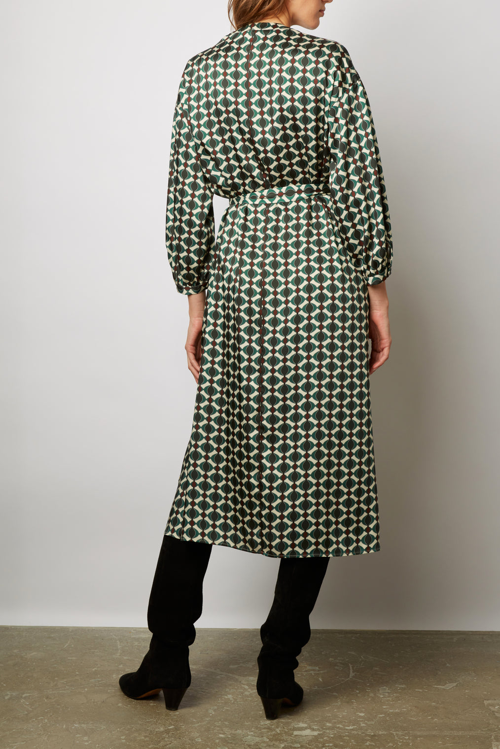 Robe longue à motifs géométriques - JULIAN Faume - seconde main