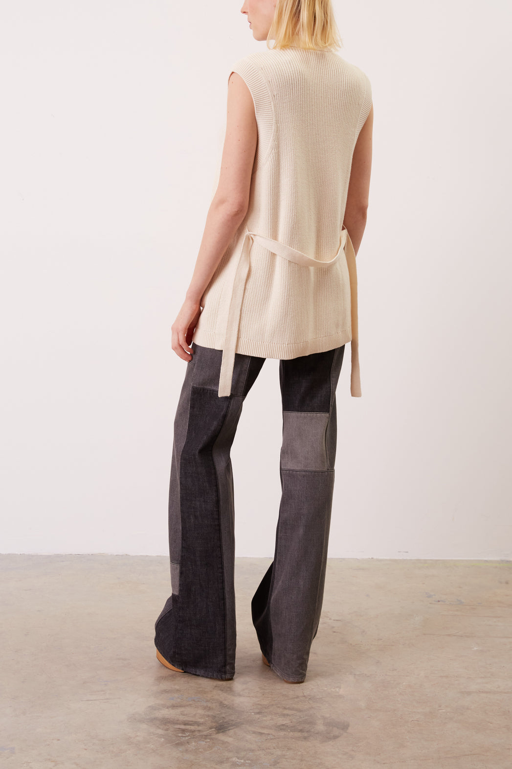 Gilet long sans manche en coton - LAINI Faume - seconde main