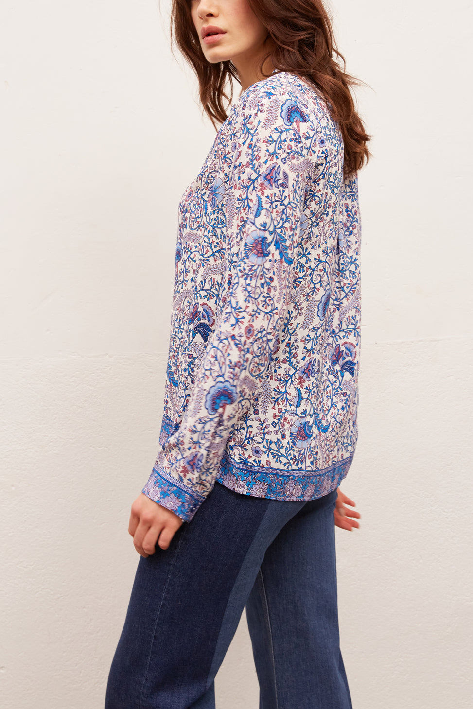 NAMA - Blouse fluide imprimée Faume - seconde main