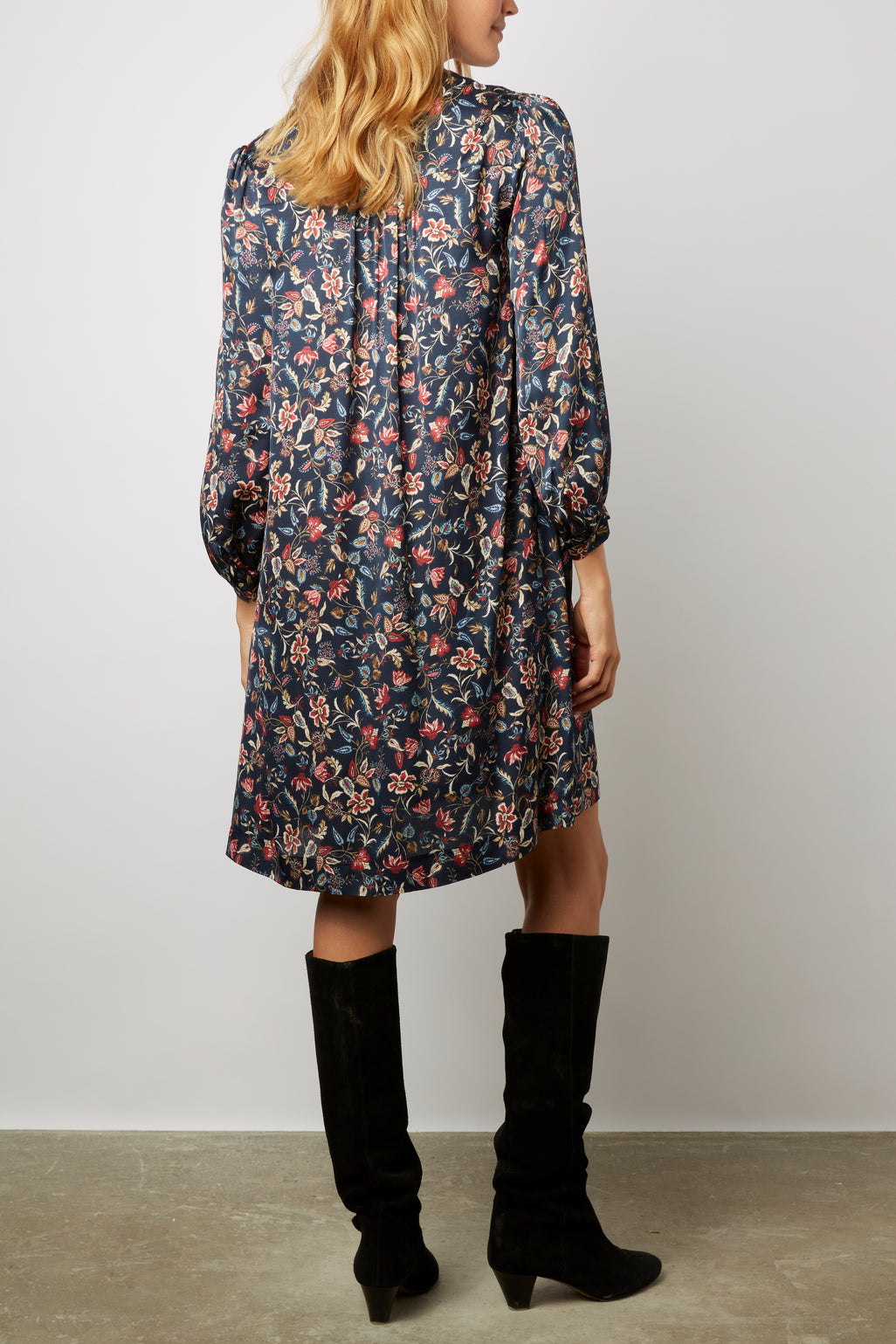 Robe courte et droite imprimé floral - JEMY Faume - seconde main