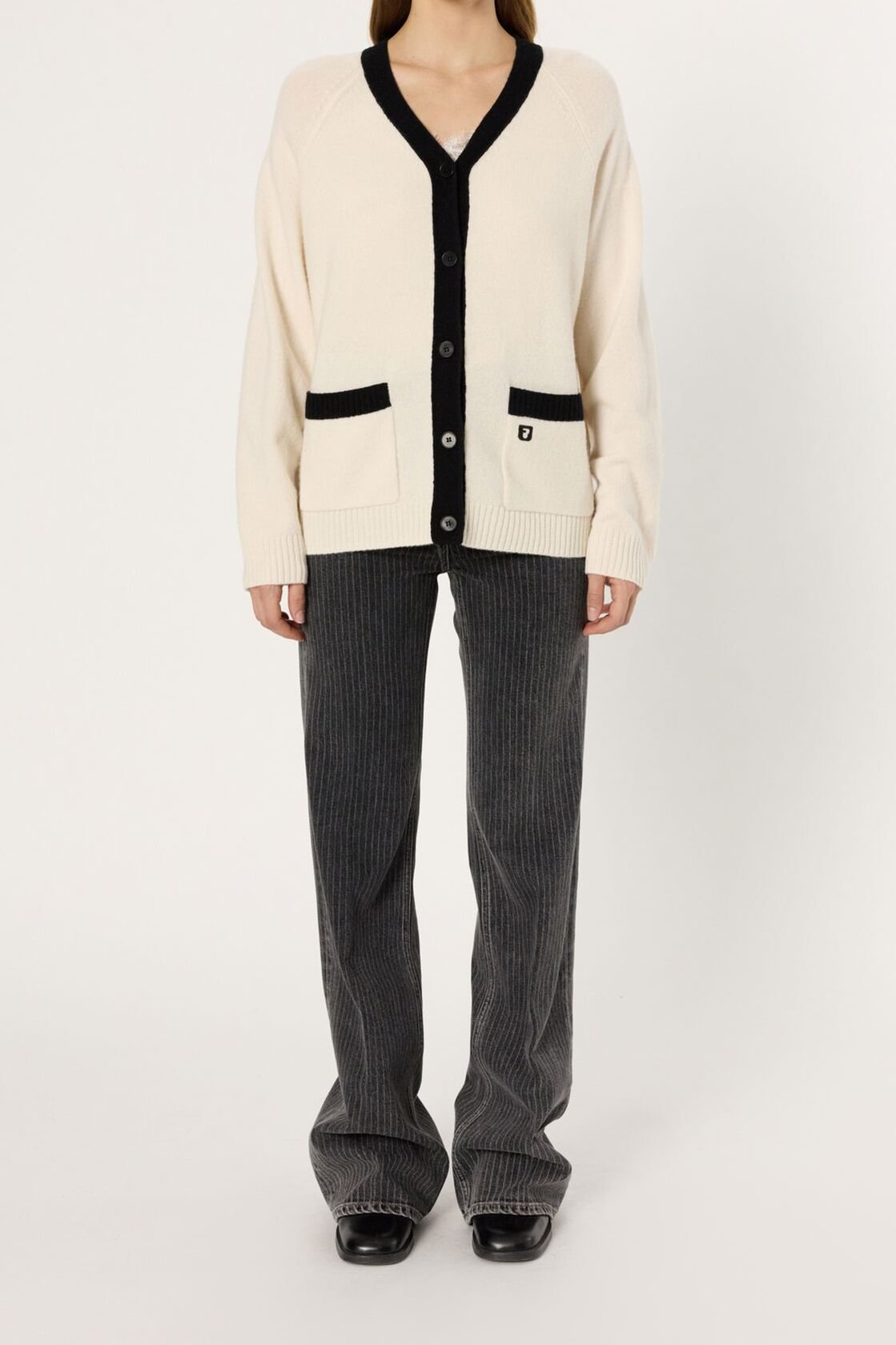 Gilet bicolore en laine - ESTER Faume - seconde main