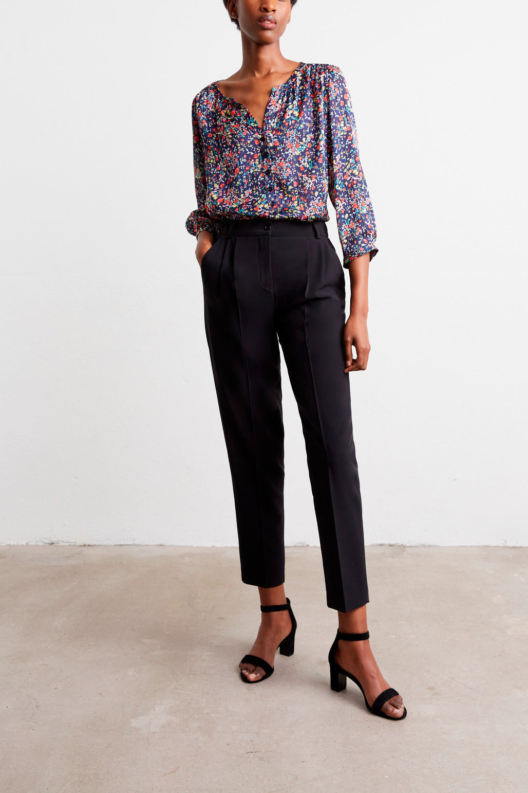 Pantalon classique à pinces - EMILIO Faume - seconde main