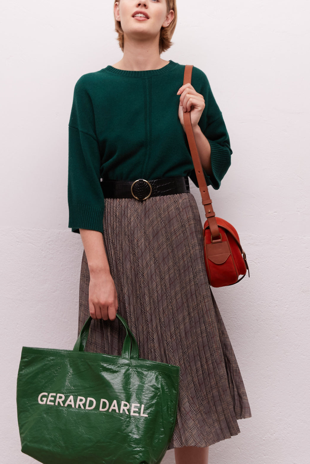 Jupe plissée à carreaux - BERYL Faume - seconde main