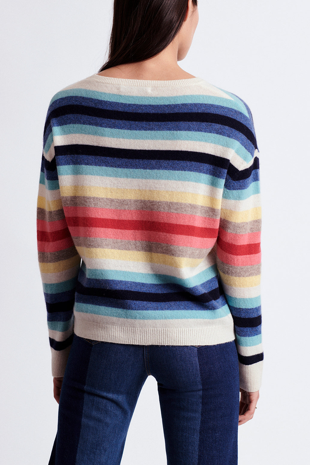 ELECTRE - Pull en cachemire à rayures Faume - seconde main