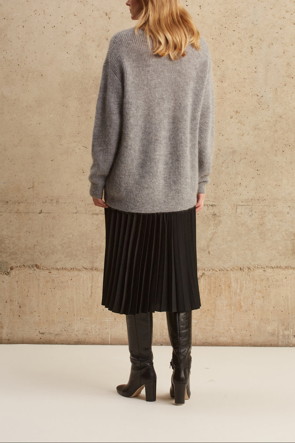 Gilet mohair long et doux - LESSY Faume - seconde main