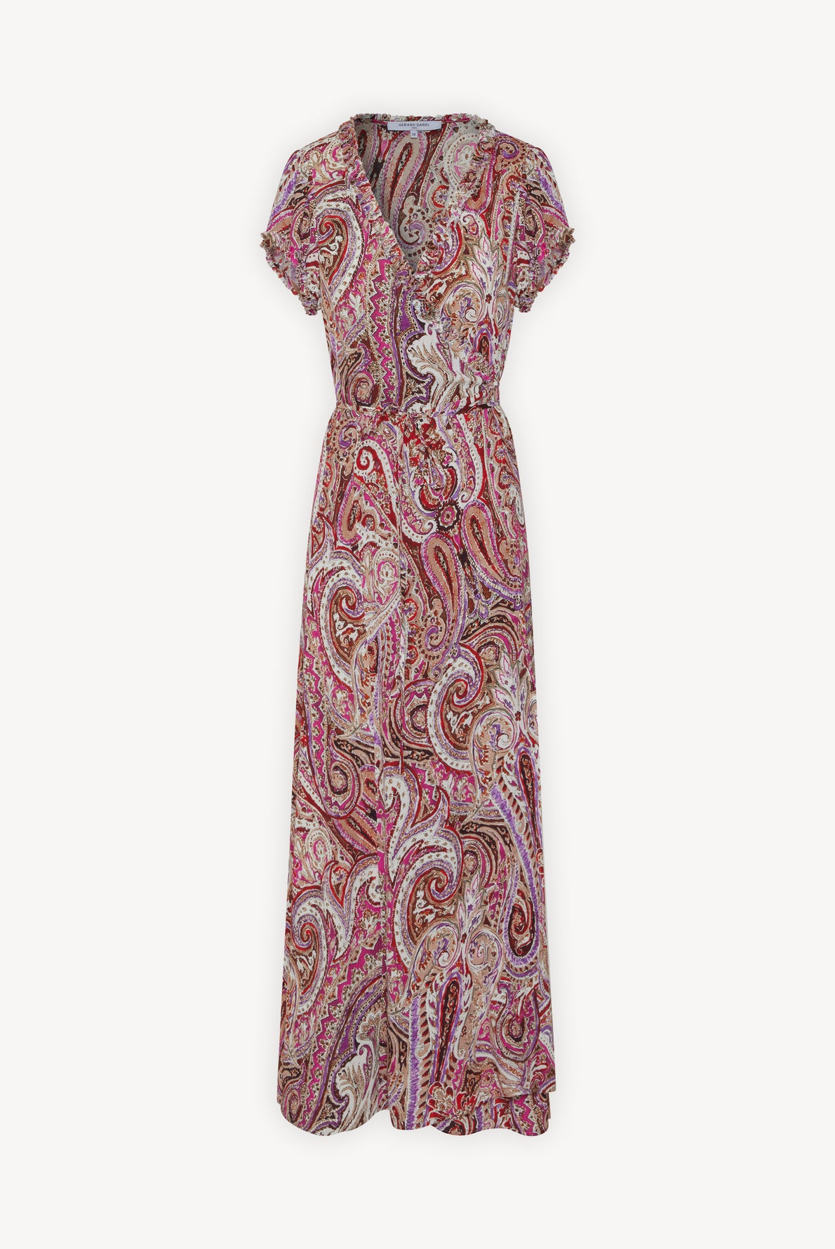 Robe longue portefeuille imprimée - JESSY Faume - seconde main