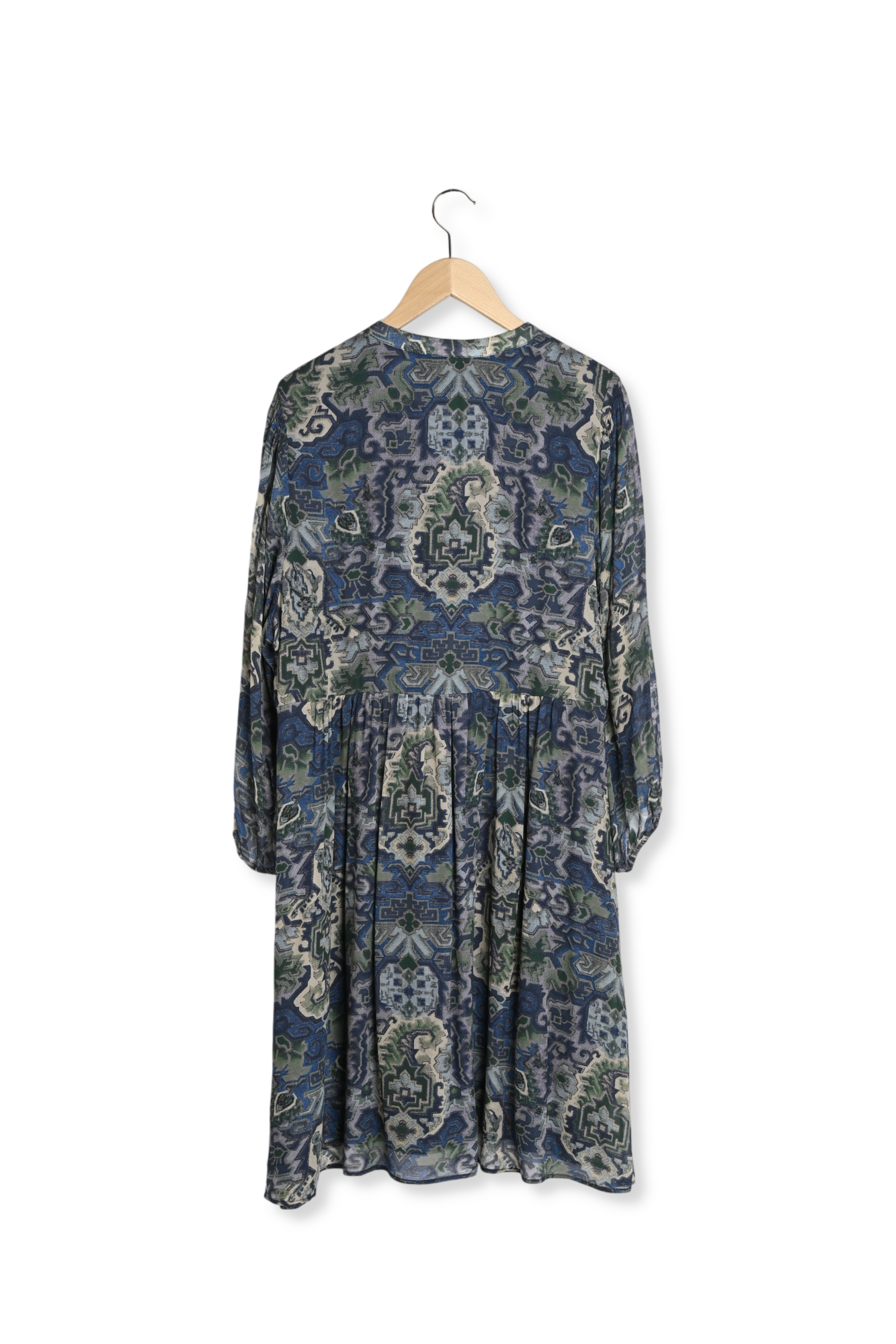 Robe en mousseline à motif graphique - JULIA Faume - seconde main