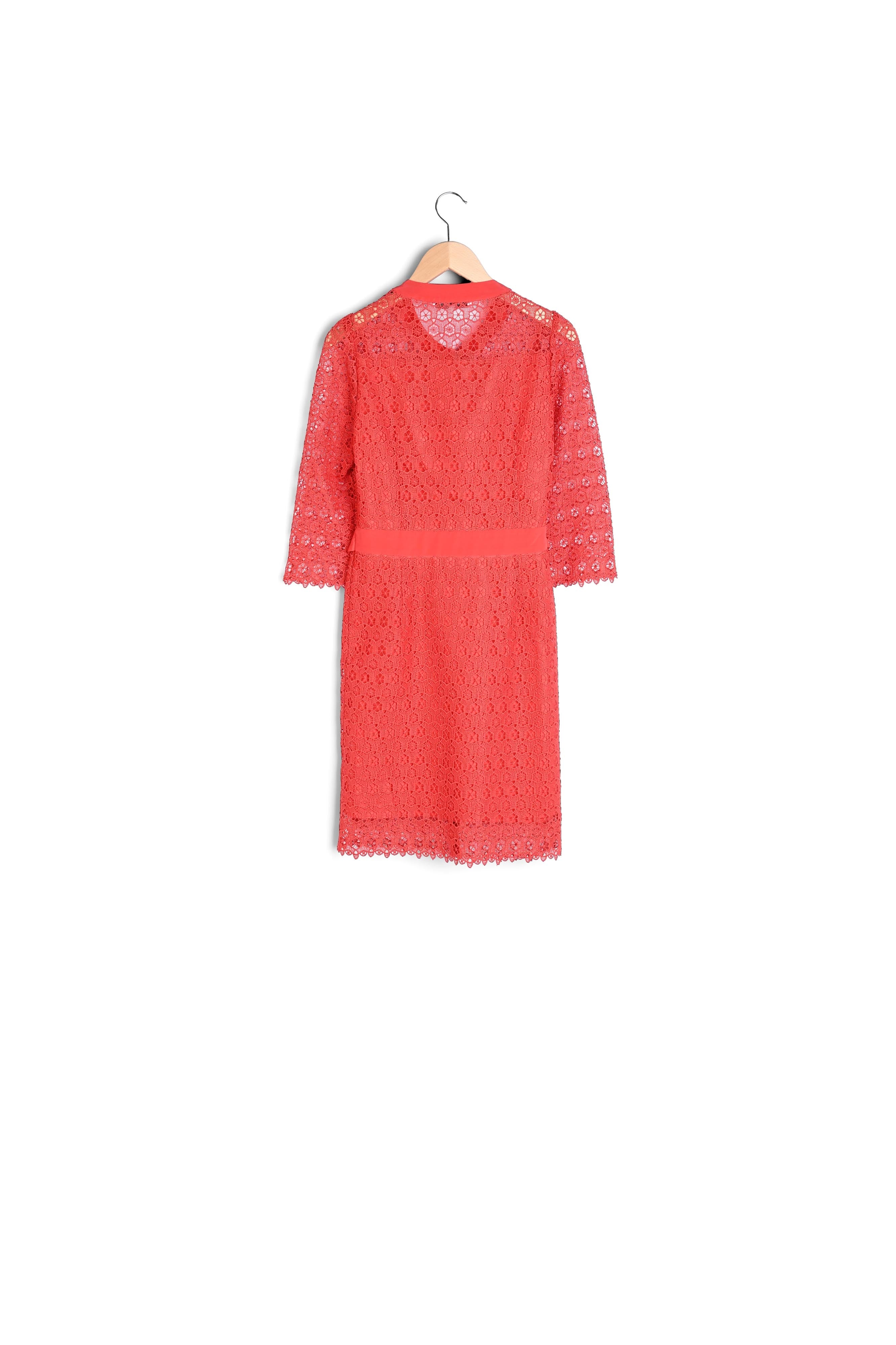 SANTANA - Robe-chemise courte à nouer Faume - seconde main