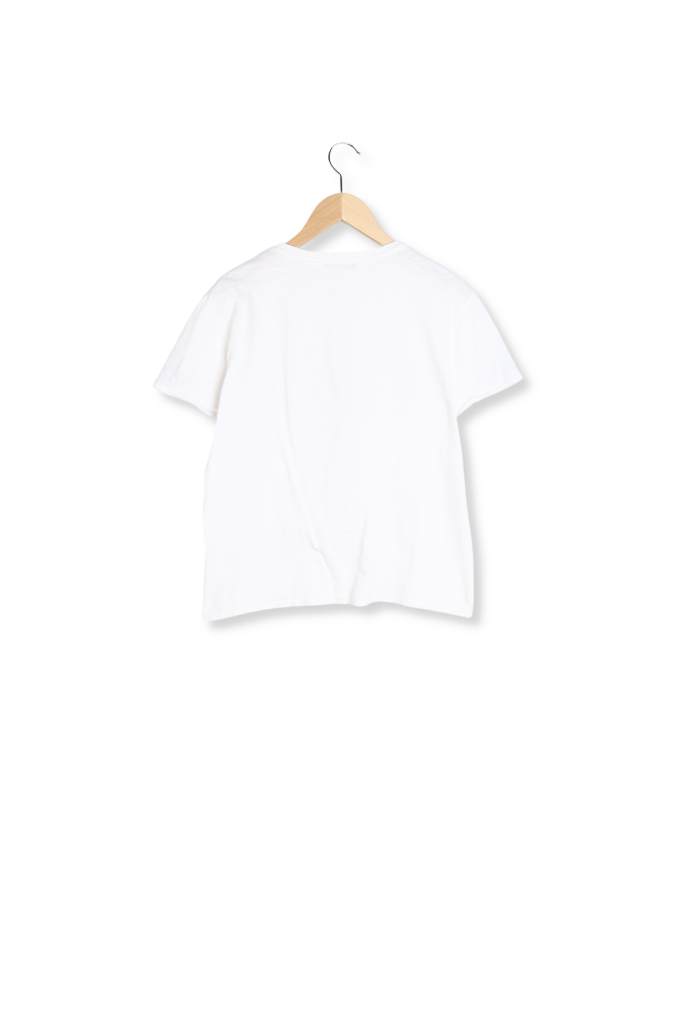Tee-shirt uni à message fleuri - ALIX Faume - seconde main
