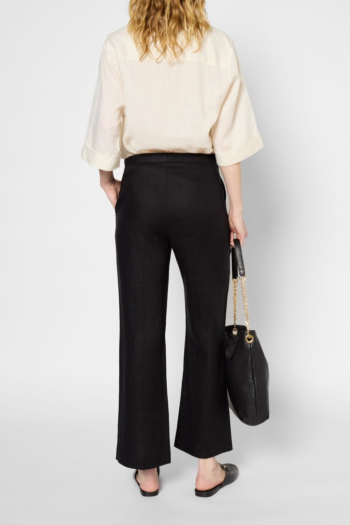 Pantalon droit en lin - LYS Faume - seconde main