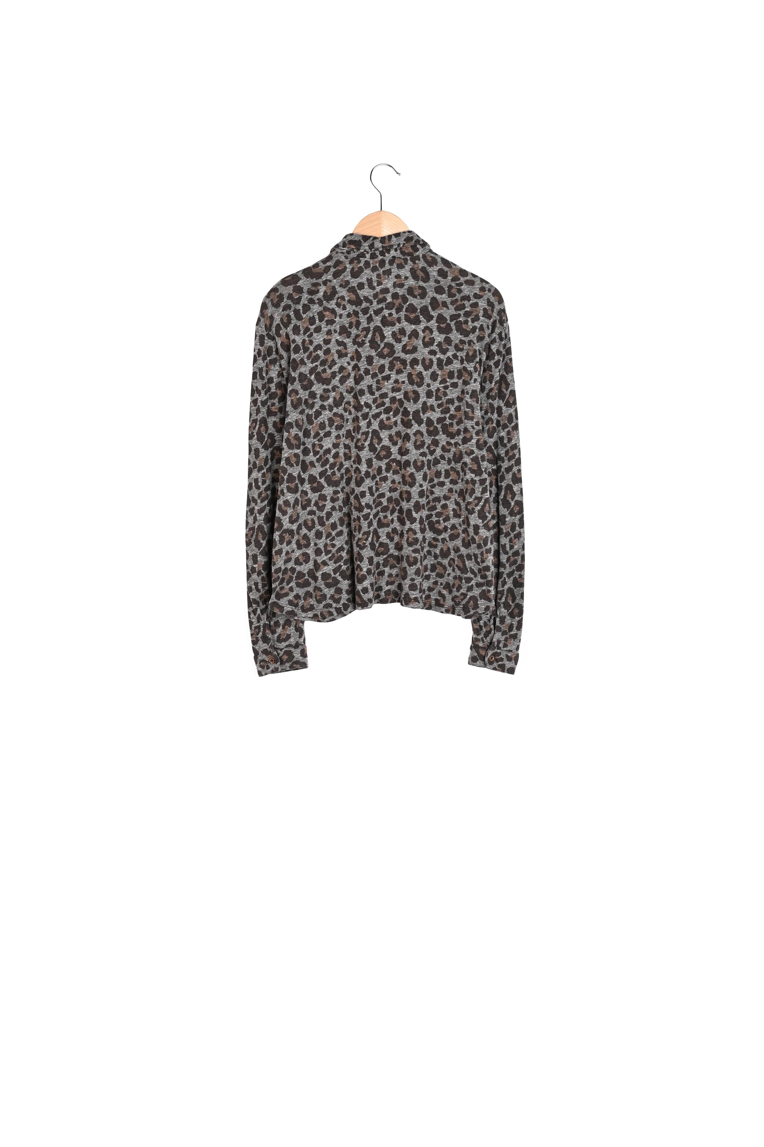 Chemise en coton imprimé Léopard - ABIGAEL Faume - seconde main